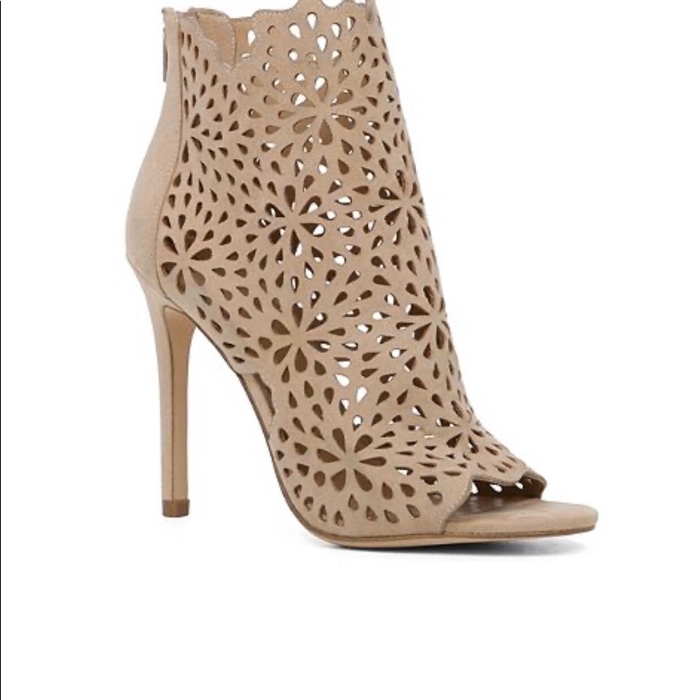 ALDO cage booties with peep toe